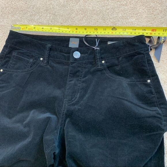JAG New with tag Black velvet mid rise straight leg pants size 10 - Picture 11 of 12